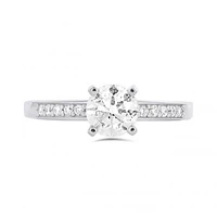 14K White Gold 1.00CTW Solitaire Diamond Ring