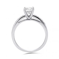 14K White Gold 1.00CTW Solitaire Diamond Ring