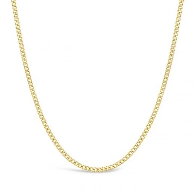 10K Yellow Gold 24" Semi-Solid Miami Cuban Chain