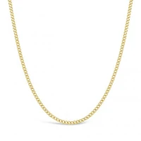 10K Yellow Gold 24" Semi-Solid Miami Cuban Chain