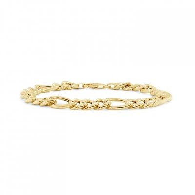 10K Yellow Gold 8.5" 7.1mm Miami Figaro Bracelet