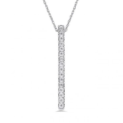 Sterling Silver Diamond Pendant