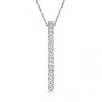 Sterling Silver Diamond Pendant