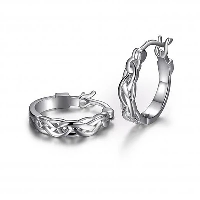 Elle "Infinity" 14mm / 17mm Hoop Earrings