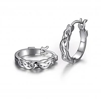 Elle "Infinity" 14mm / 17mm Hoop Earrings