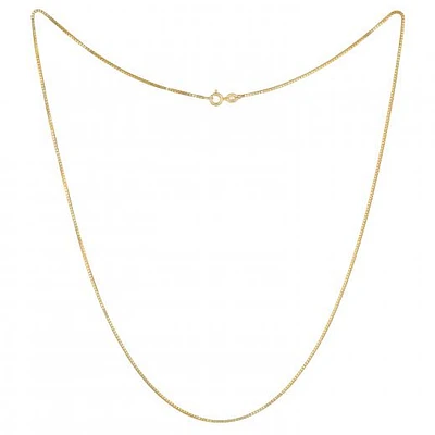 10K Yellow Gold 18" Box Link Chain