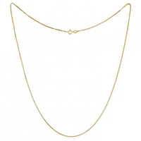 10K Yellow Gold 18" Box Link Chain