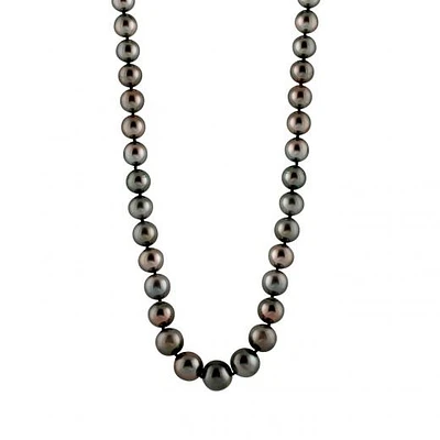 14K Yellow Gold 10-14mm Graduated Tahitian Pearl Necklace