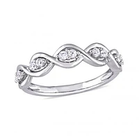 Julianna B 14K White Gold White Sapphire Ring
