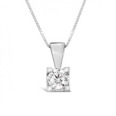 Glacier Fire 14K White Gold 0.33CT Canadian Diamond Pendant