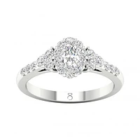 My Diamond Story 14K White Gold 0.80CTW Bridal Ring