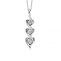 Sirena 10K White Gold 0.14CTW Pendant