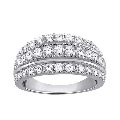 10K White Gold 1.00CTW Diamond Band