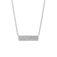 14K White Gold 0.25CTW Diamond Pendant