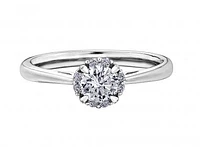 Glacier Fire 14K White Gold 0.35CTW Bridal Ring