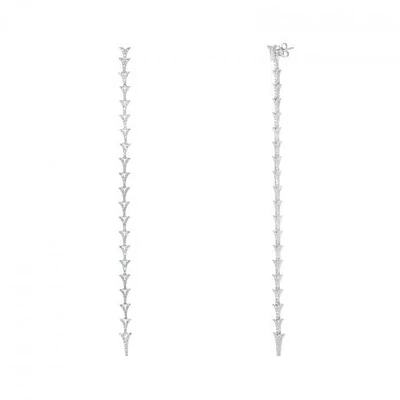 Sonia Danielle Sterling Silver Cubic Zirconia Earrings