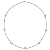 Julianna B Sterling Silver Cubic Zirconia Necklace