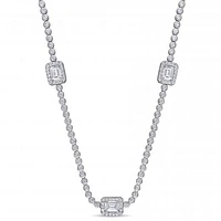 Julianna B Sterling Silver Cubic Zirconia Necklace