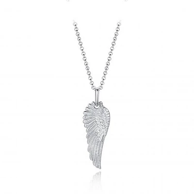 Sterling Silver 22" Wing Pendant