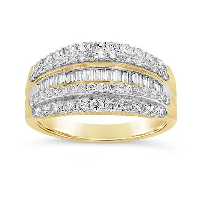 10K Yellow Gold 1.00CTW Fashion Ring