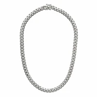Sterling Silver 24" 7mm Miami Cuban Chain