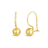 10K Yellow Gold Ball Earrings