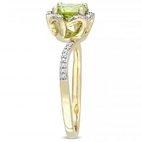 Julianna B 14K Yellow Gold Peridot & 0.10CTW Diamond Fashion Ring