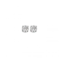 14K Gold 0.25CTW Diamond Solitaire Studs