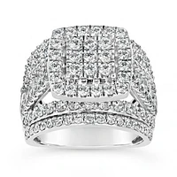 10K White Gold 3.00CTW Diamond Fashion Ring