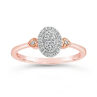 10K Rose Gold 0.20CTW Promise Ring