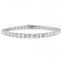 Julianna B Sterling Silver Cubic Zirconia Tennis Bracelet