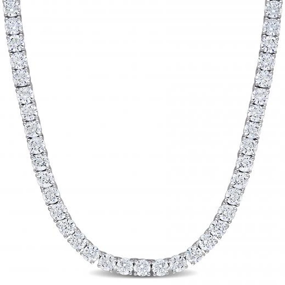 Julianna B Sterling Silver Cubic Zirconia Tennis Necklace