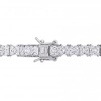 Julianna B Sterling Silver White Cubic Zirconia Tennis Bracelet