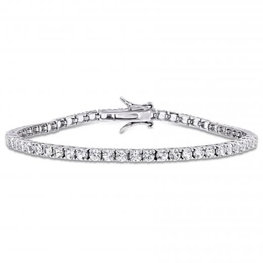 Julianna B Sterling Silver Cubic Zirconia Tennis Bracelet
