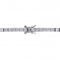 Julianna B Sterling Silver Cubic Zirconia Tennis Bracelet