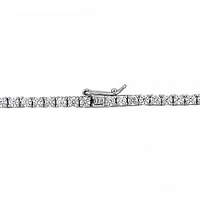 Julianna B Sterling Silver Cubic Zirconia Tennis Necklace