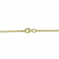 Julianna B Yellow Plated Sterling Silver Cubic Zirconia Station Necklace