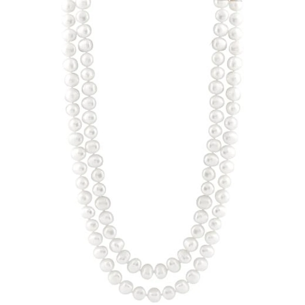 9-10mm freshwater Endless 80" Necklace