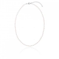 Sterling Silver 4-5mm Freshwater Pearl Necklace