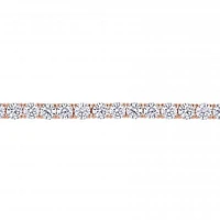 Julianna B Sterling Silver Created White Sapphire 7.25" Bracelet