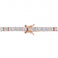 Julianna B Sterling Silver Created White Sapphire 7.25" Bracelet