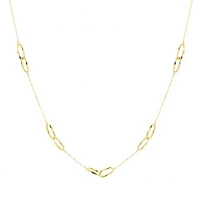 10K Yellow Gold Diamond Cut Paperclip Chain Necklace