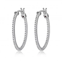 Elle Rodeo Drive Large Oval Hoop