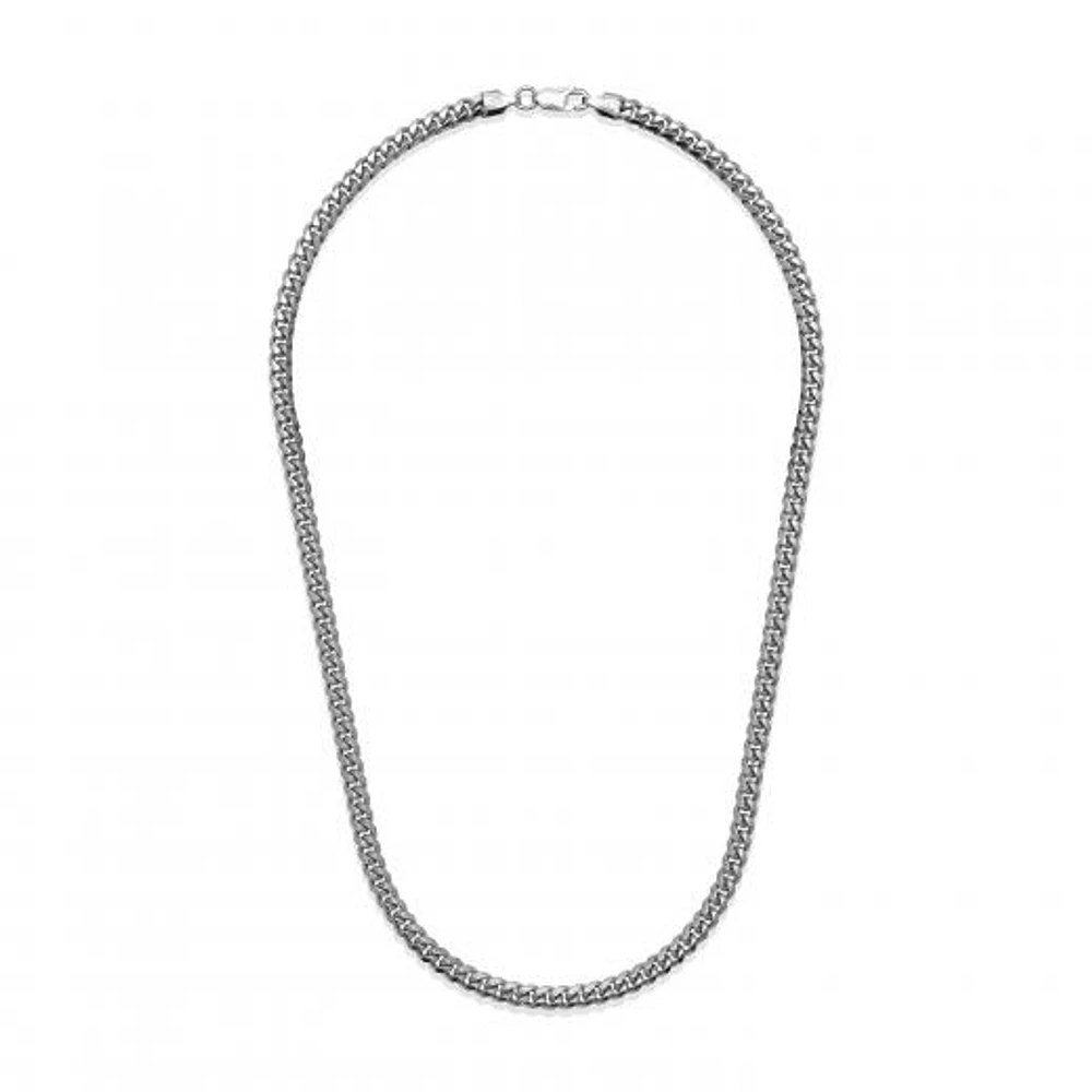 Sterling Silver 26" 4.9mm Miami Cuban Chain