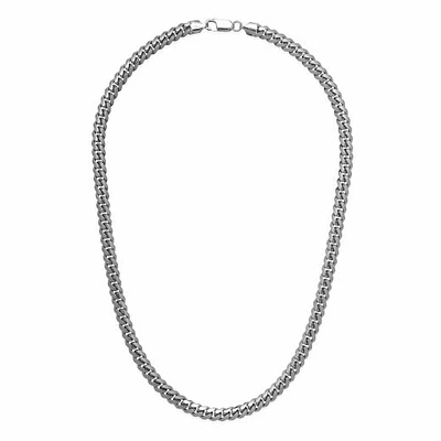 Sterling Silver 26" 6.3mm Miami Cuban Chain