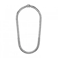 Sterling Silver 24" 9.3mm Miami Cuban Chain