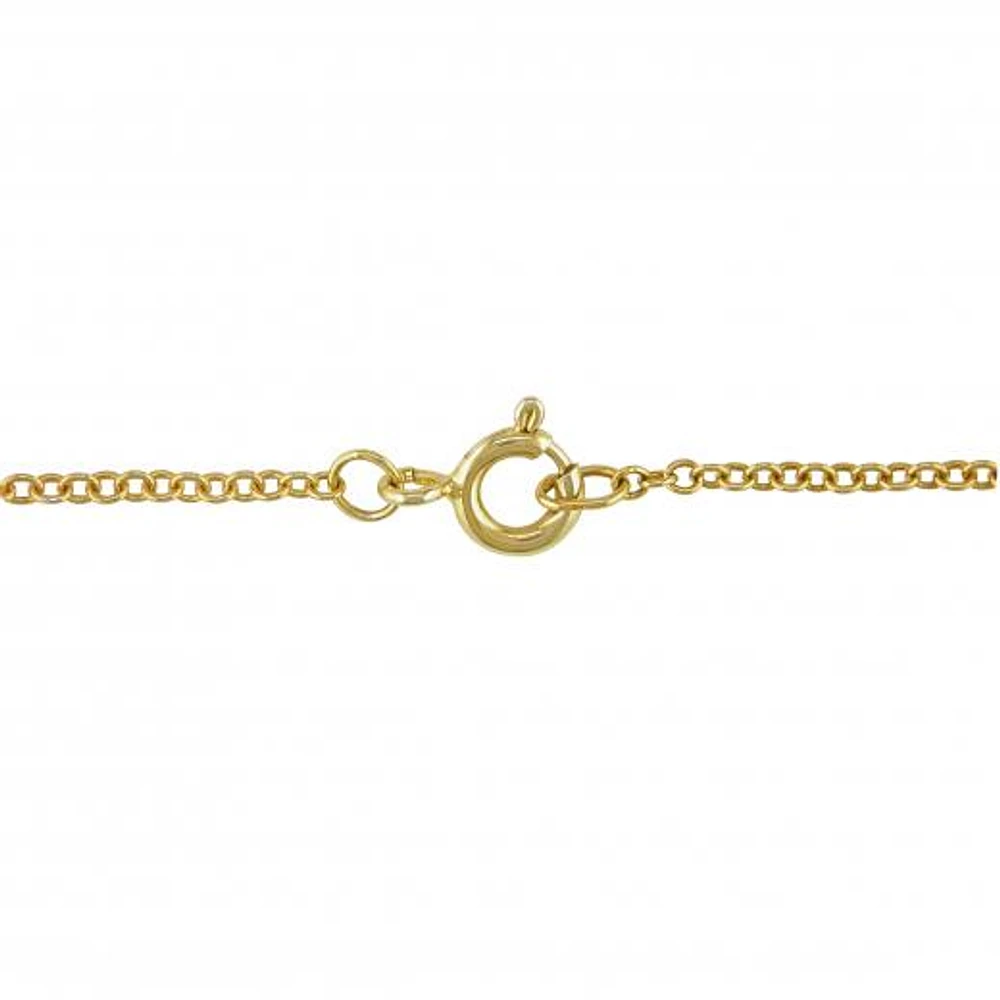 Julianna B Sterling Silver Yellow Plated Citrine & Diamond Pendant