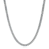 Stainless Steel 7.7mm Curb Link 24" Necklace