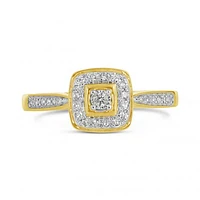 10K Yellow Gold 0.16CTW Diamond Promise Ring