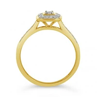 10K Yellow Gold 0.16CTW Diamond Promise Ring